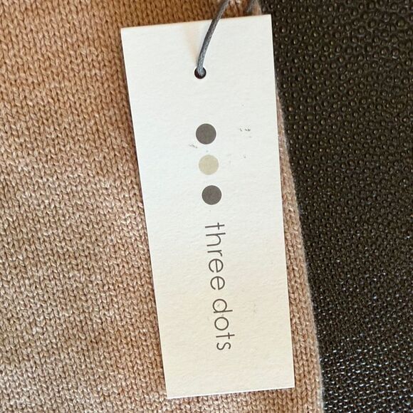 Three Dots Margaret Women's Light  taupe Button Down Cardigan Sweater size XL - Picture 8 of 12